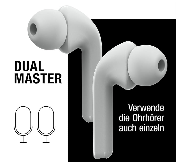 Fresh 'n Rebel Twins Fuse, True Wireless kabellose In-Ear-Bluetooth-Kopfhörer mit Spitze, mit Sprach