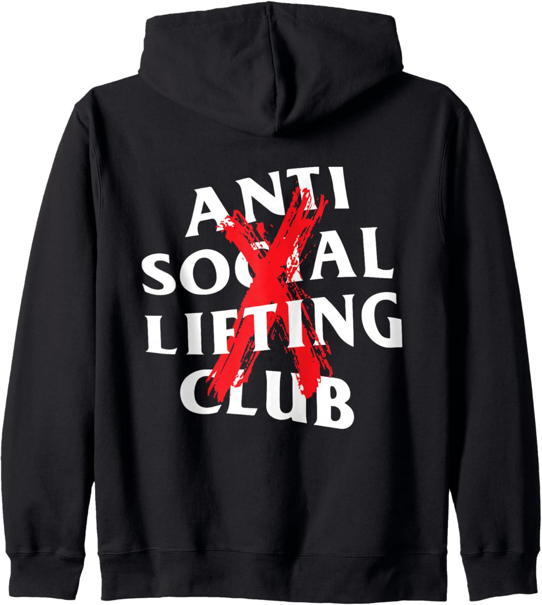 Anti Social Lifting Club: Canceled Red (vorne + hinten) Kapuzenjacke