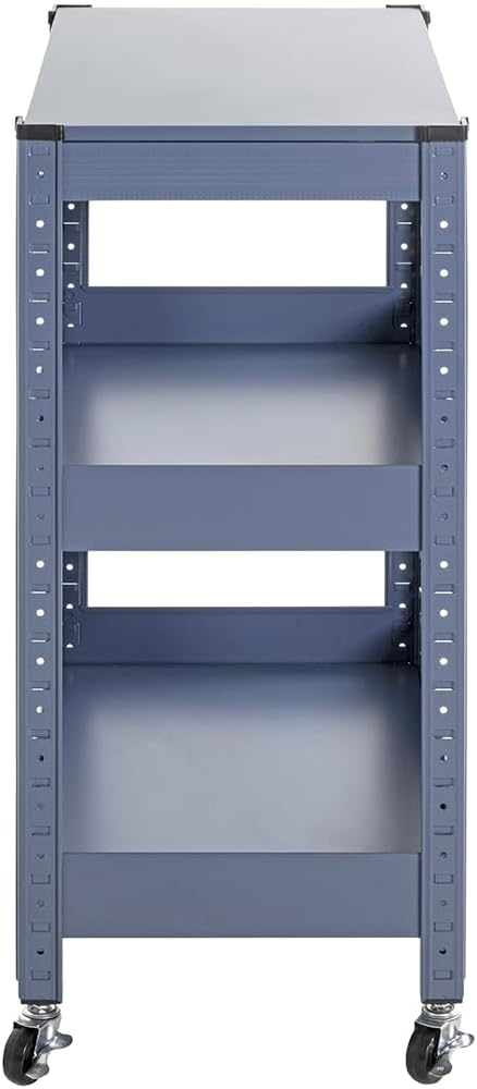HAKU Möbel Servierwagen, blau, Metall - Masse: B 50 x H 75 x T 32 cm, Style: Modern, Blau