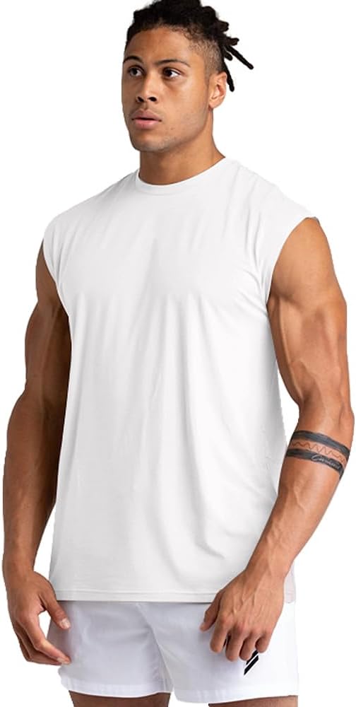 1, 3 or 5er Pack Mens Cotton Gym Tank Tops Workout ärmellose Shirts Athletic Muscle Tank Training Bo