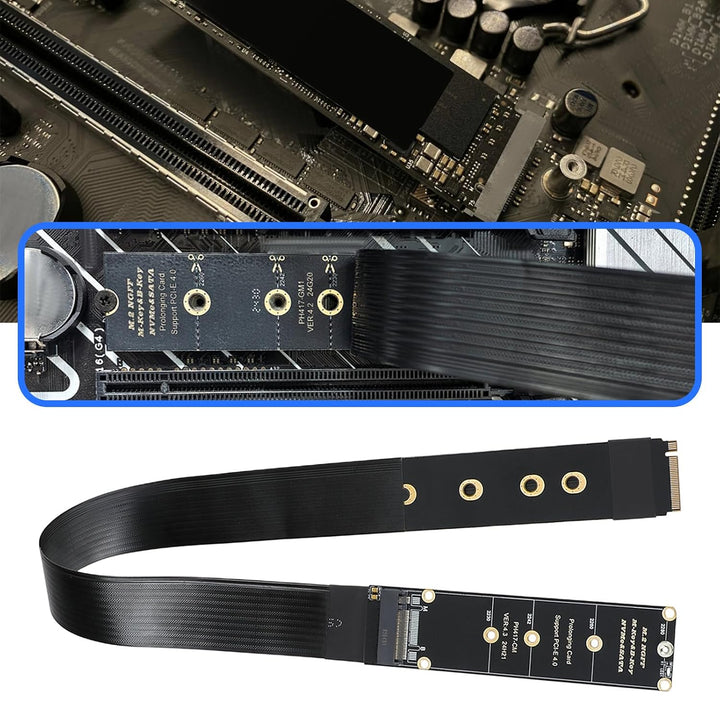 NGFF M-Key NVME Stecker auf Buchse Stecker PCI-E 4.0 Verlängerungskabel für Motherboard SSD 2230 224