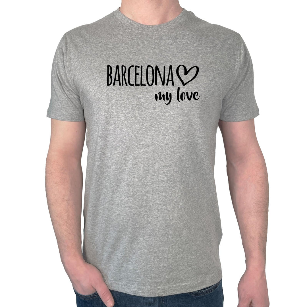 huuraa Herren T-Shirt Barcelona My Love Geschenk Oberteil Grösse S-3XL Bio Baumwolle Fairtrade Barce