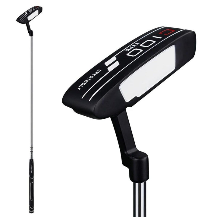 CRESTGOLF 35 Zoll Edelstahl Golf Insert Putter Blade Golf Putter, Golf Putter für Herren Rechtshände