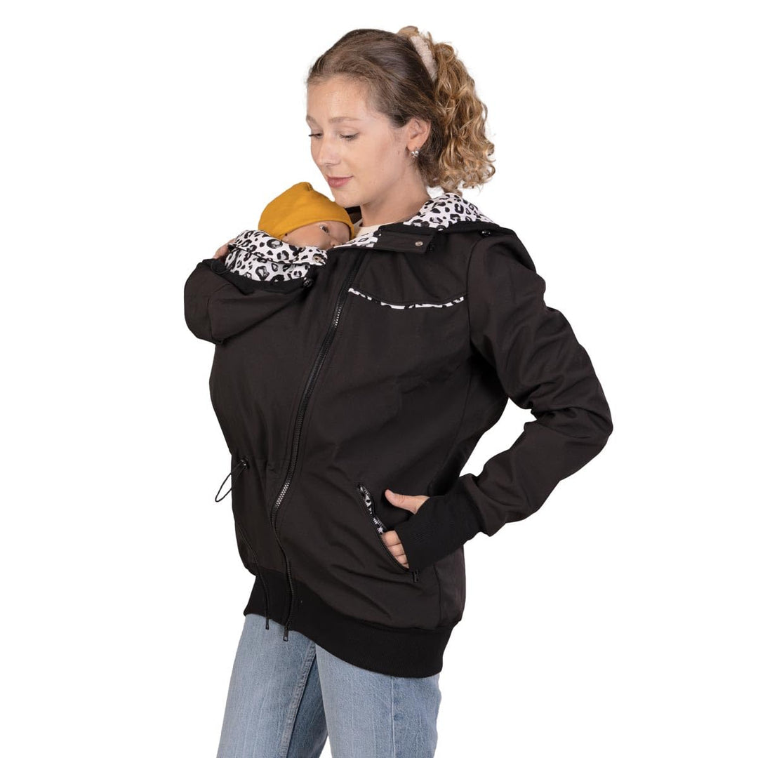 Viva la Mama 4in1 Tragejacke für Tragen auf dem Rücken oder der Brust, Softshell, Umstandsjacke + Kä