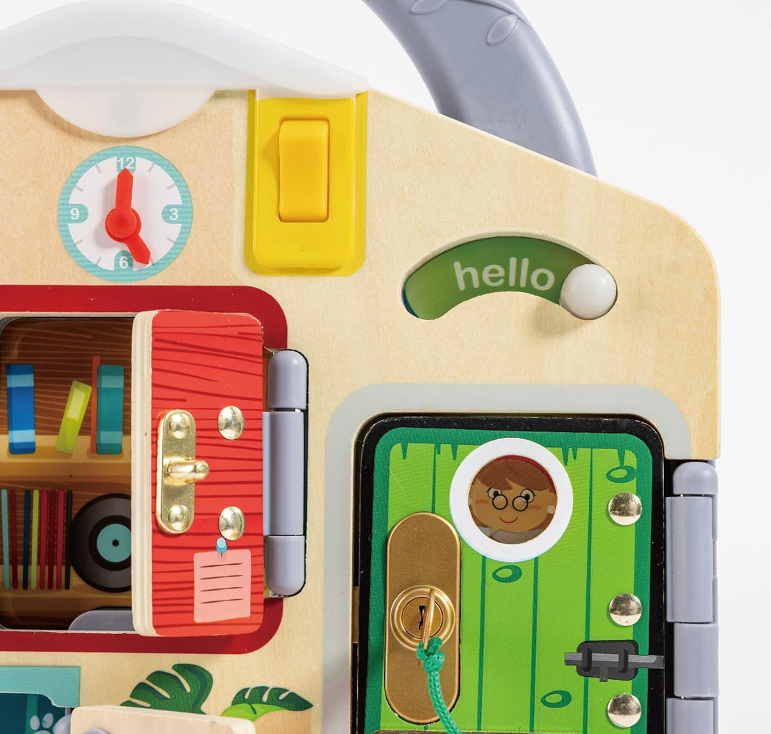 Hape Spiele-Tafel Schloss & Schlüssel, Motorikspiel, Lernspielzeug, ab 3 Jahren