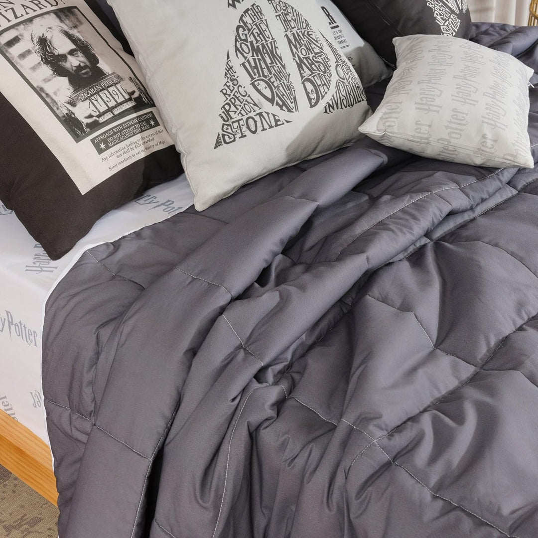 Belum Harry Potter Bettdecke, 250 g, Modell Heliquias Lettering für 135 cm Bett (235 x 270 cm) Bett