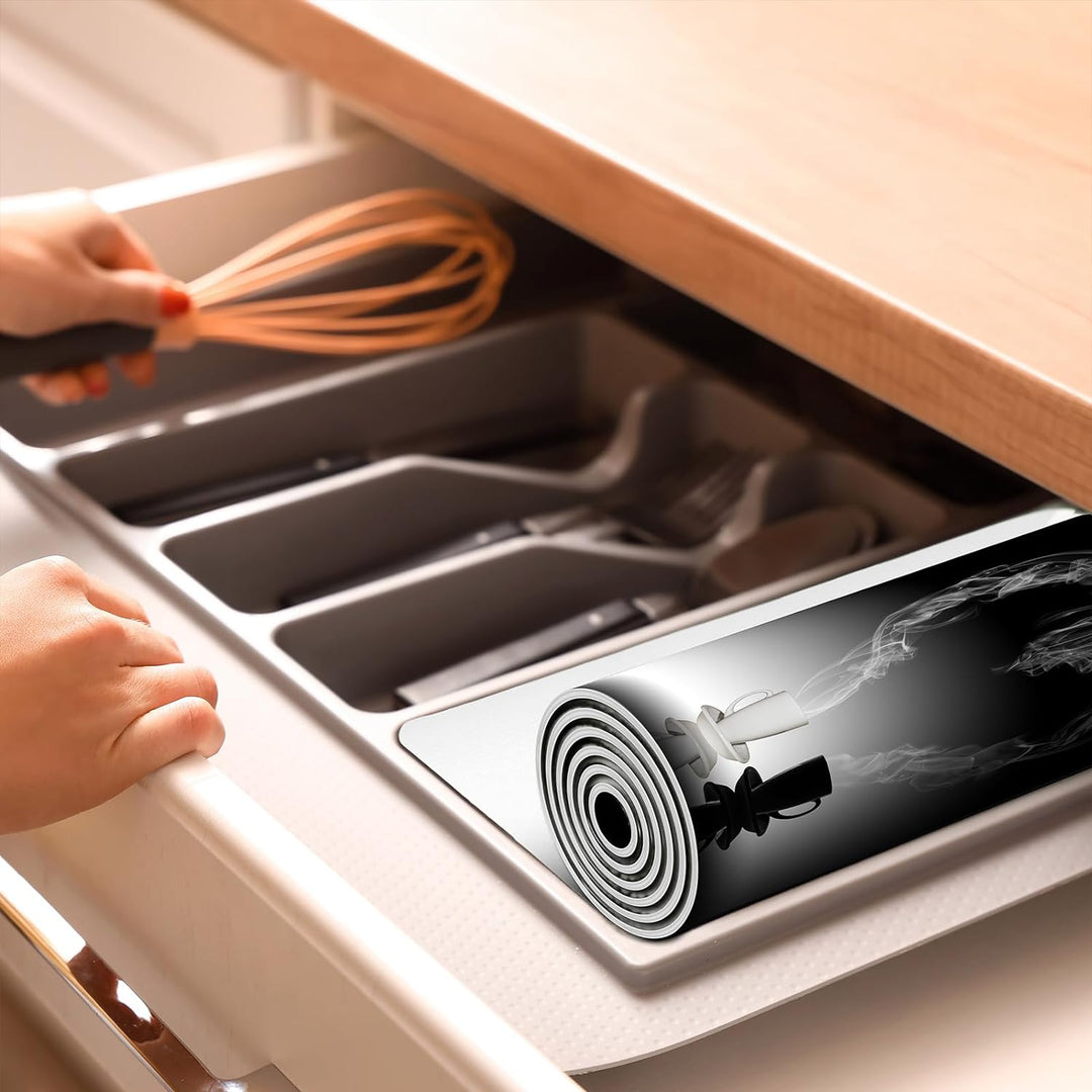 SMTDeco Herdabdeckplatte Ceranfeld abdeckung Aufrollbare Matte für Induktion Einteilig 80x52 cm Kaff