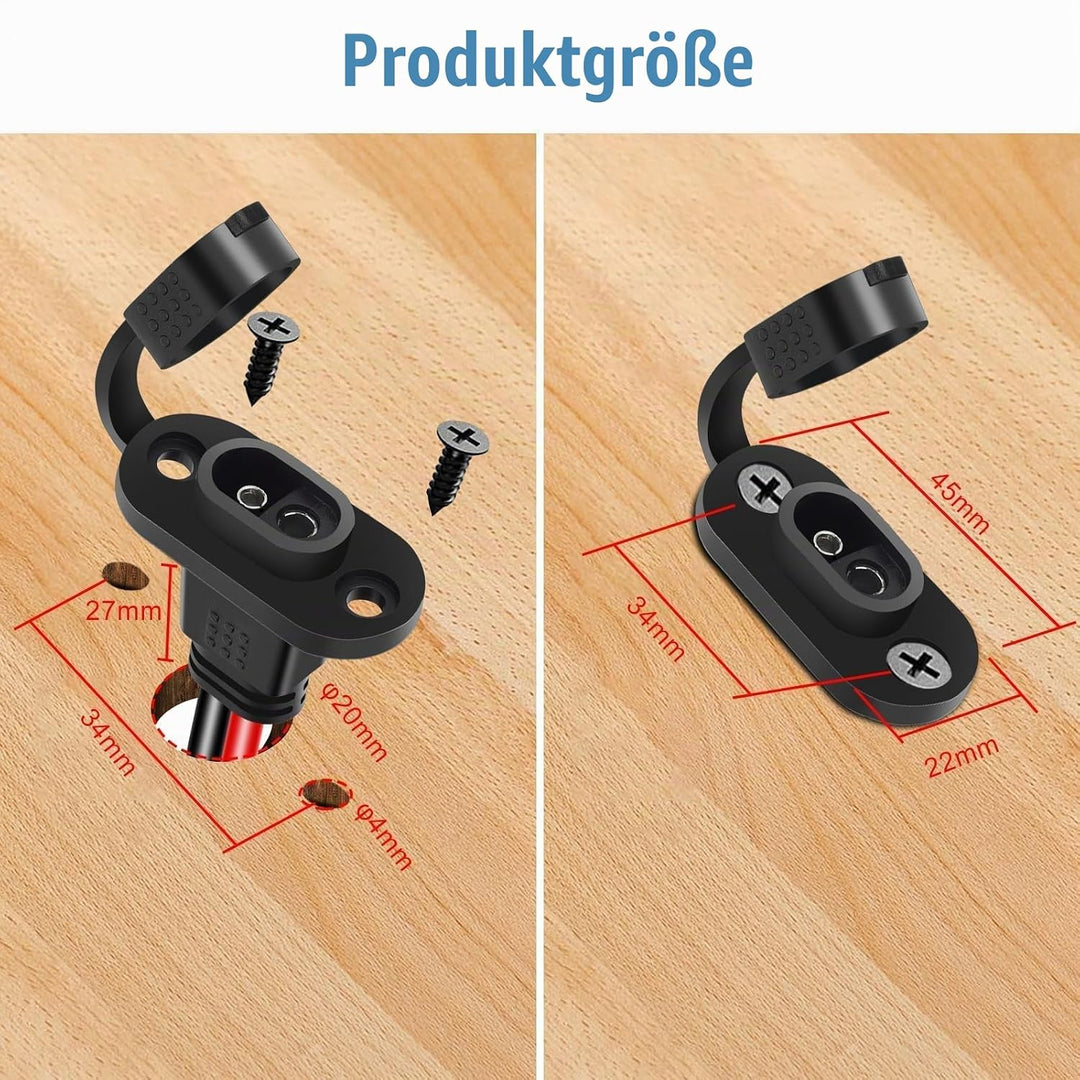 Linkstyle SAE-Schnellverbinder, SAE-Verlängerungskabel, 10 AWG, Stecker auf Buchse, Steckdose, Seite
