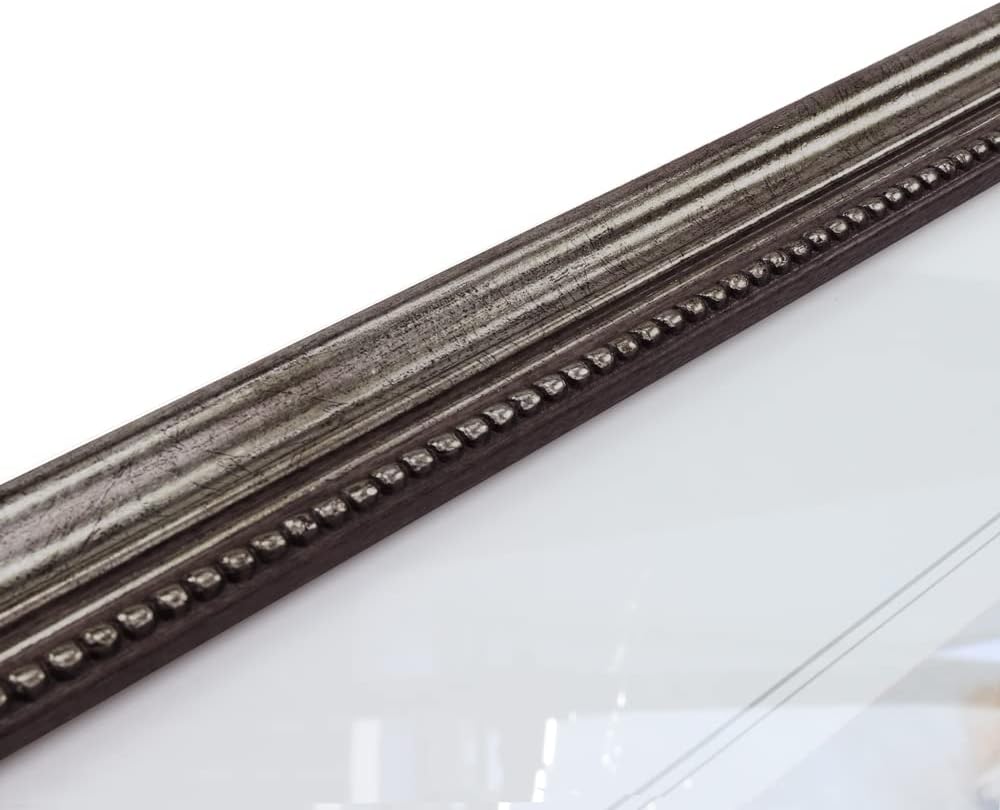 WANDStyle Bilderrahmen Metall-Optik 30x30 cm quadratisch aus Holz im Barock-Stil zum Aufhängen, Foto