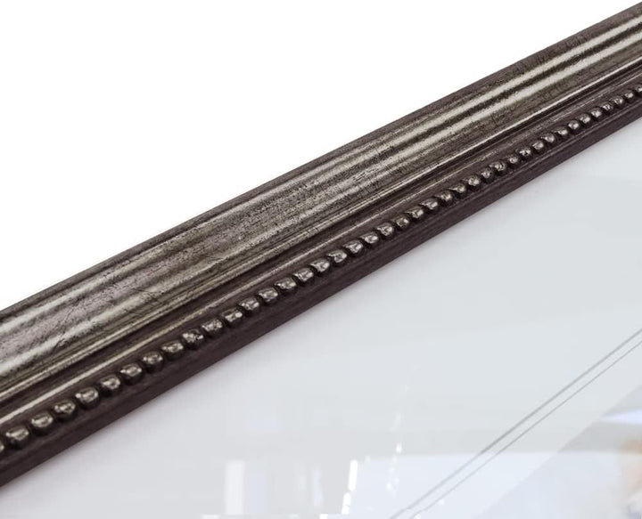 WANDStyle Bilderrahmen Metall-Optik 30x30 cm quadratisch aus Holz im Barock-Stil zum Aufhängen, Foto