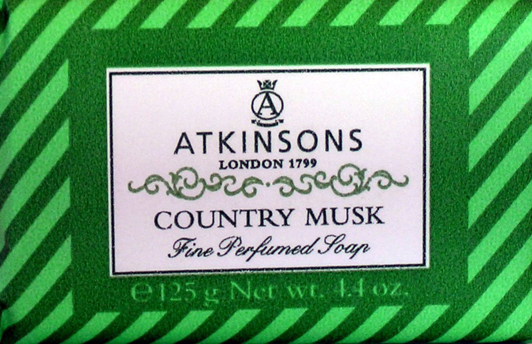 6 x ATKINSONS Seife Country Musk 125 g