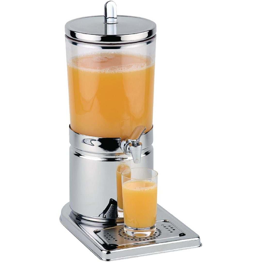 APS 10800 Saftdispenser -TOP FRESH-, 21 x 32 cm, H: 43 cm, 18/8 Edelstahl, SAN, 2 Kühlakkus