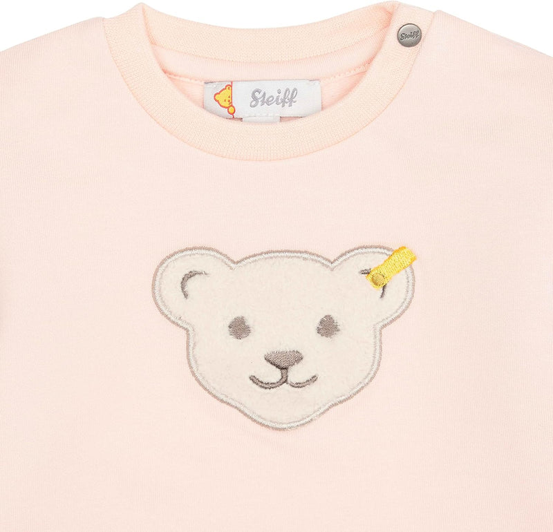 Steiff Baby-Mädchen Teddykopf Sweatshirt 74 Peachy Keen, 74 Peachy Keen
