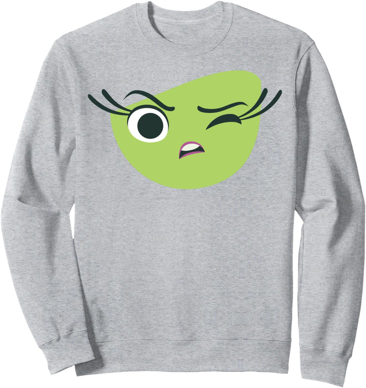 Disney Pixar Inside Out Disgust Large Face Portrait Sweatshirt