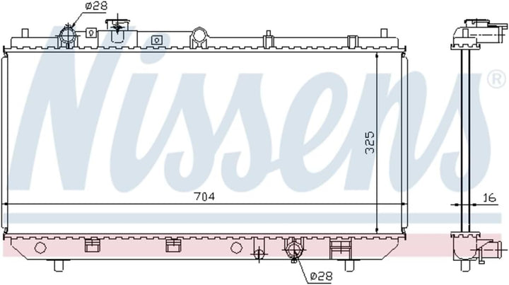 Nissens 62403 Kühler, Motorkühlung