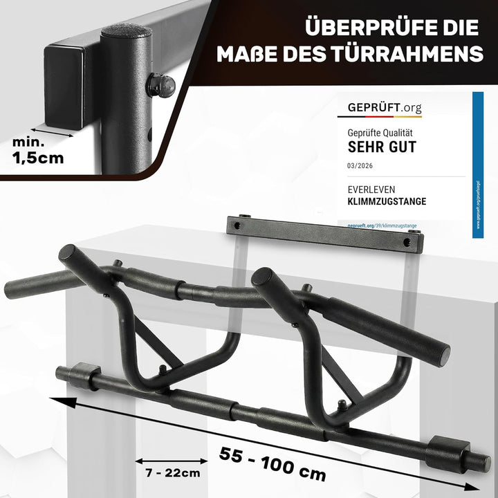 [NEU] Klimmzugstange Türrahmen [Klimmzugstange ohne Schrauben] Fitness Stange Pull Klimmzugstange Tü