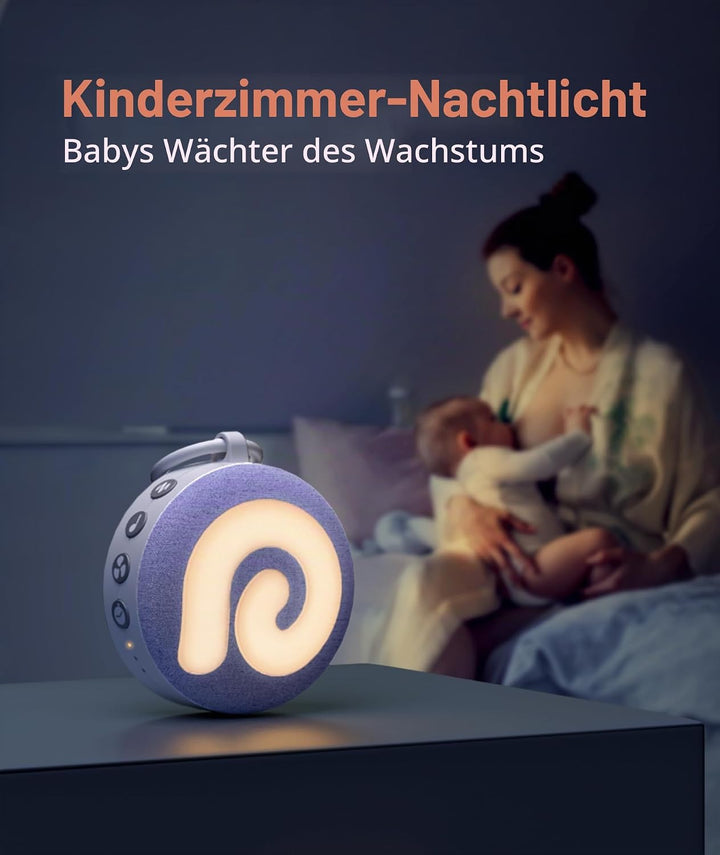 Dreamegg D11 Violet White Noise Machine Baby, Einschlafhilfe Baby Weisses Rauschen Violett, Violett