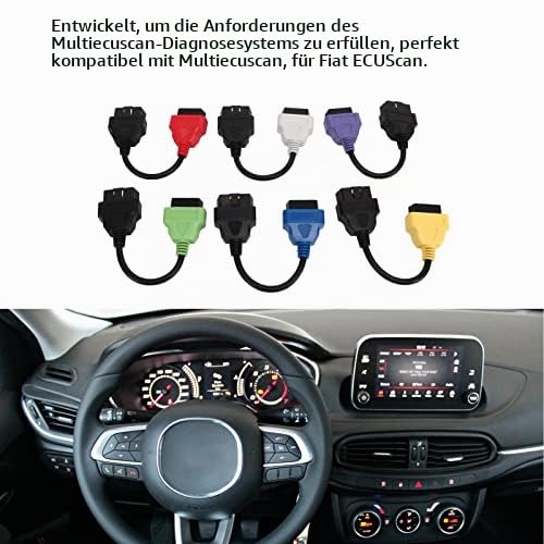 MultiECUScan Adapterkabel OBD2-Diagnose-ECU-Scan-Tool-Kabel, Leicht Erkennbarer Ersatz aus ABS-Kunst