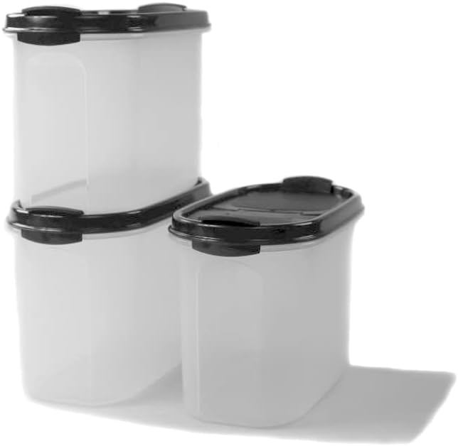 Tupperware Eidgenosse 1,1 L schwarz mit Schütte Vorratsdose Vorrat Dose Modular (3)