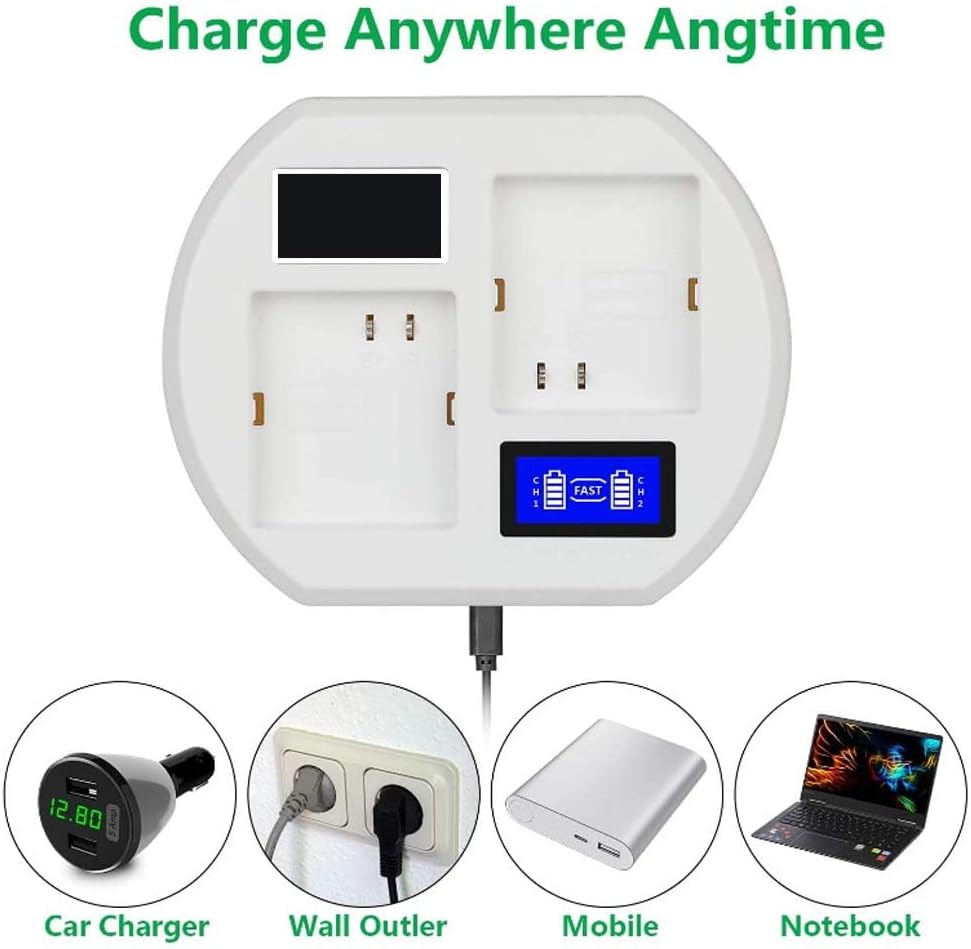 Dpofirs Akkuladestation Akku-Schnellladegerät für ArloSecurity Light, Arlo Pro Smart Home Kameras, A