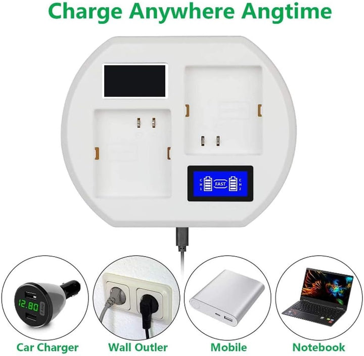 Dpofirs Akkuladestation Akku-Schnellladegerät für ArloSecurity Light, Arlo Pro Smart Home Kameras, A