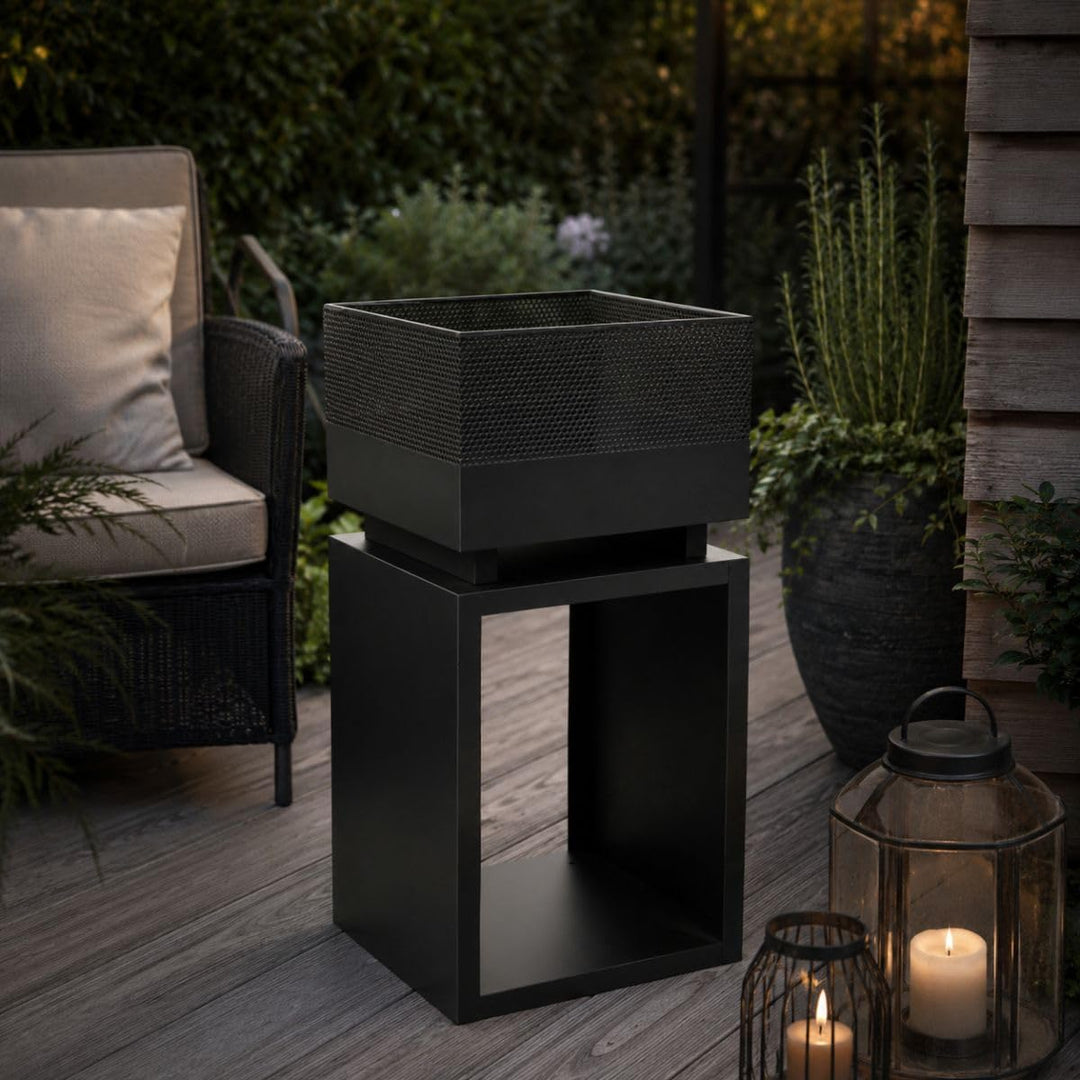 BBQ Collection Feuerkorb, Aluminium, Schwarz, One Size