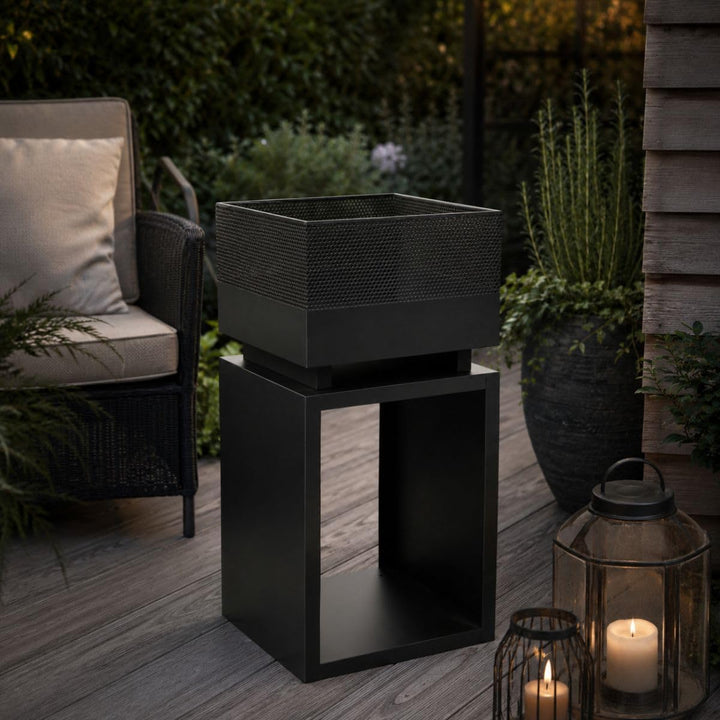 BBQ Collection Feuerkorb, Aluminium, Schwarz, One Size