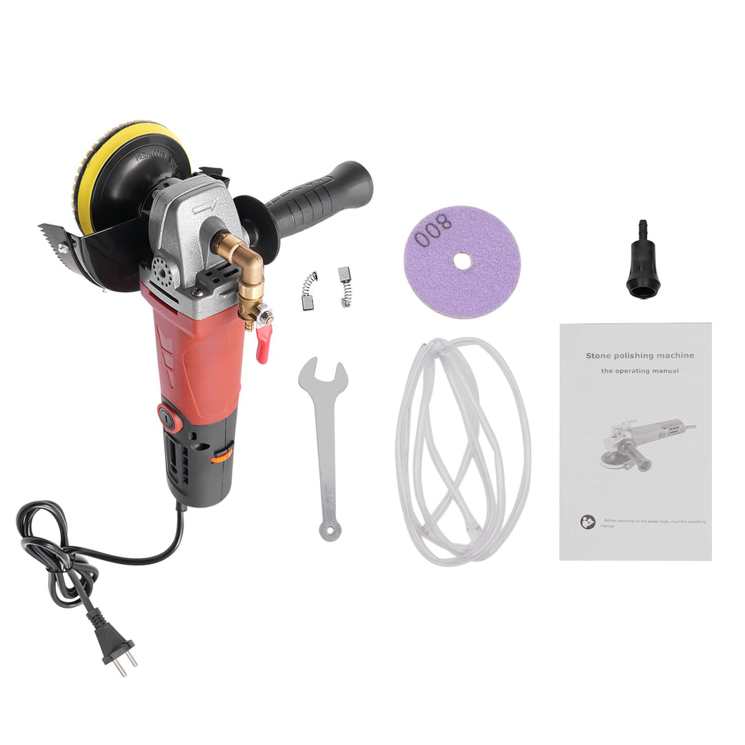 OUKANING Nass-Steinpolierer 100mm/4 Zoll 860W Nasspolierer Steinpoliermaschine 5000UPM Mini Polierma