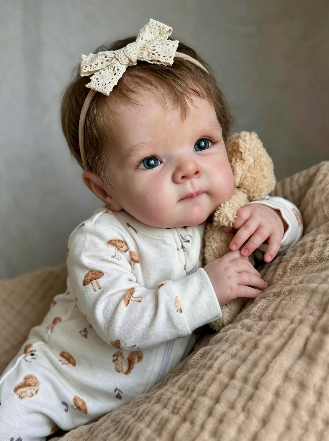Zero pam Reborn Baby Vollsilikon Lebensecht, Reborn Baby Mädchen 48CM Lebensechte Babypuppen Wie Ech