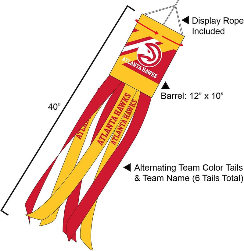 Atlanta Hawks Team Windsock