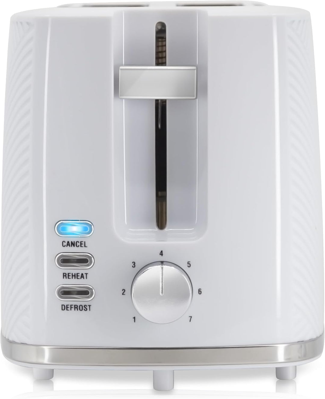 Briebe Elegance Brotor, breiter Schlitz, 2-Scheiben-Toaster, 7 Röststufen, Aufwärmfunktion, Abbreche