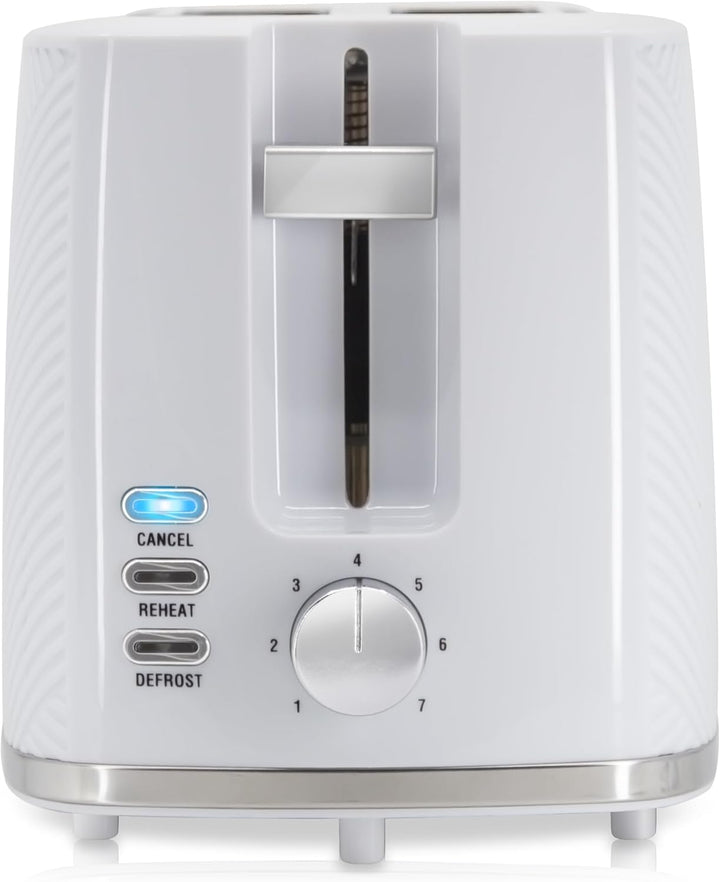 Briebe Elegance Brotor, breiter Schlitz, 2-Scheiben-Toaster, 7 Röststufen, Aufwärmfunktion, Abbreche