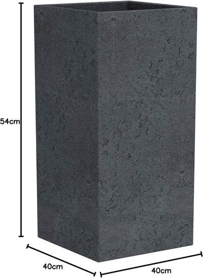 Scheurich Pflanzsäule C-Cube High H54 cm schwarz