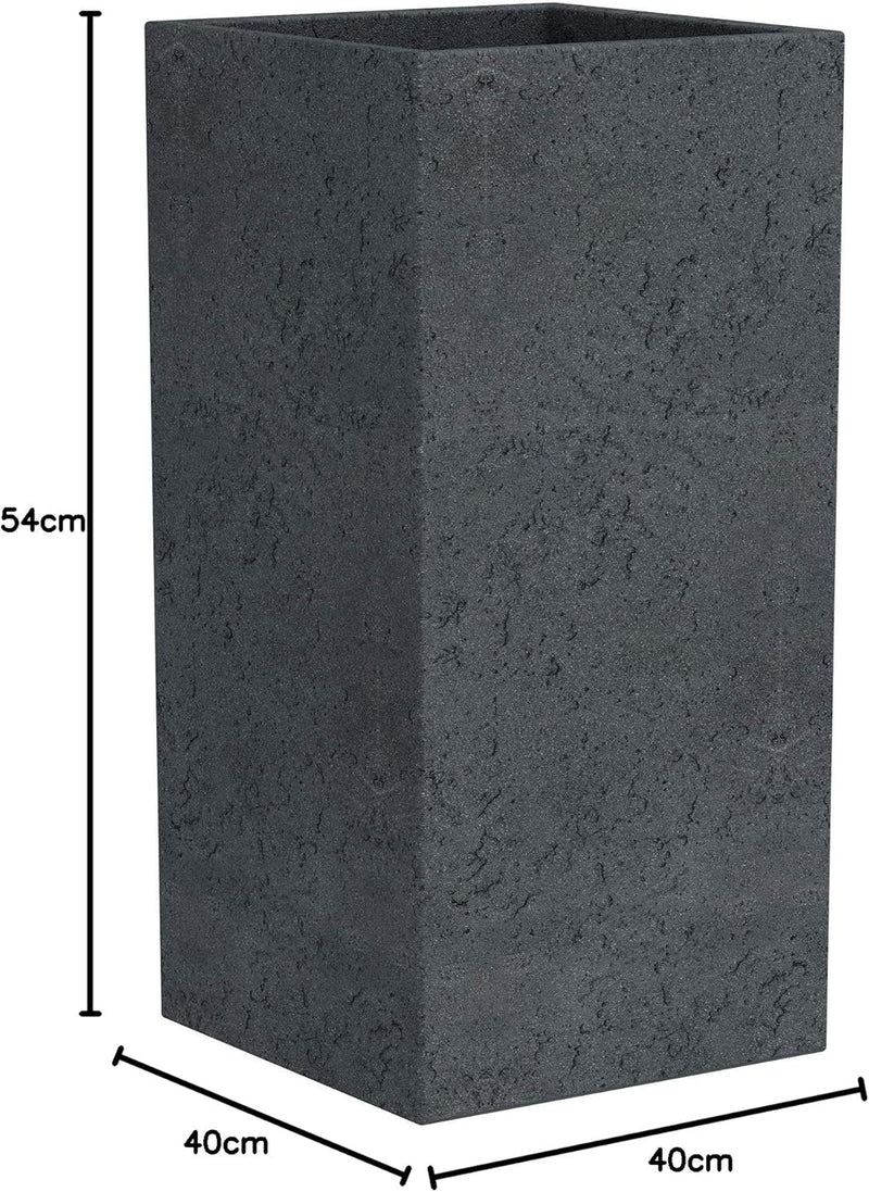 Scheurich Pflanzsäule C-Cube High H54 cm schwarz