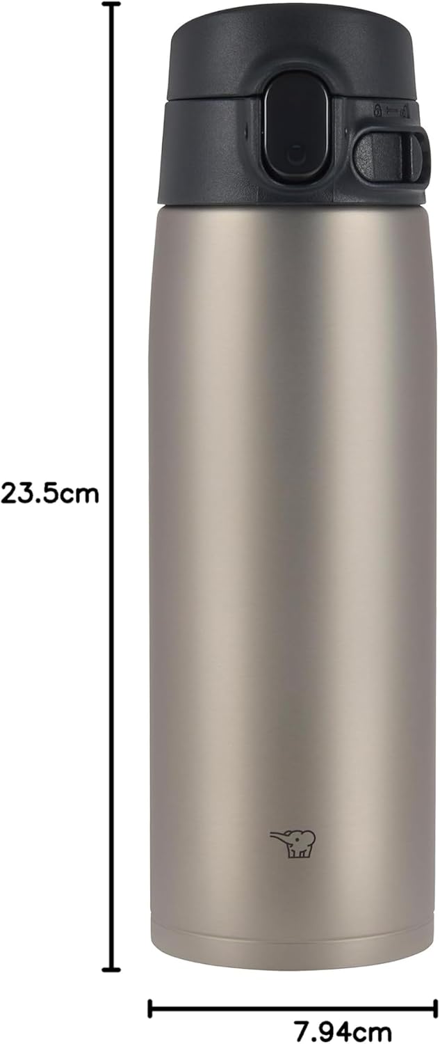 Zojirushi SM-VA60XA Vakuumflasche, 590 ml, Edelstahl 20-Ounce Rostfrei, 20-Ounce Rostfrei