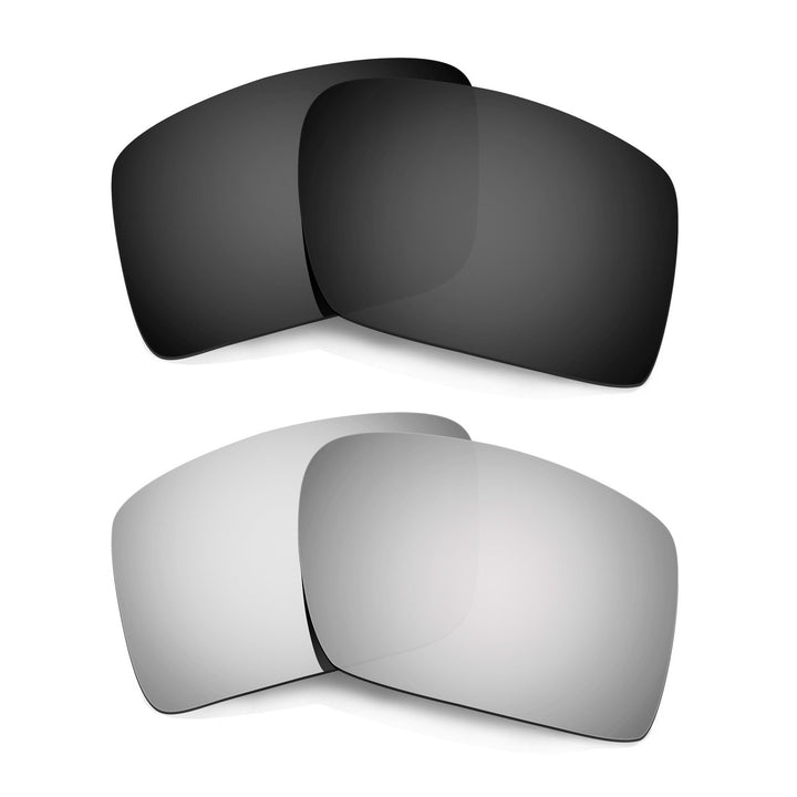 HKUCO Plus Replacement Lenses For Oakley Eyepatch 2-2 pair Combo Pack