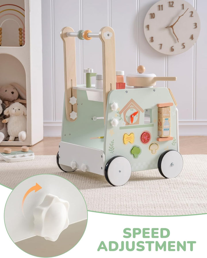 ROBOTIME Lauflernwagen aus Holz Schiebespielzeug WRP24