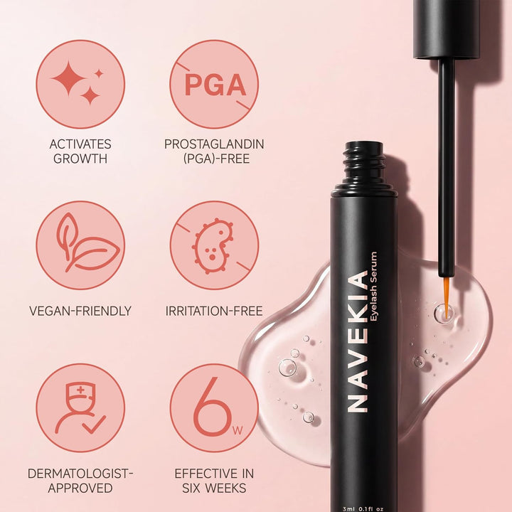 Premium Wimpernserum 2026 – M 3 ml – 2 Schlüsselpeptide + Bioenzym – Für Länge & Dichte – Einfache A