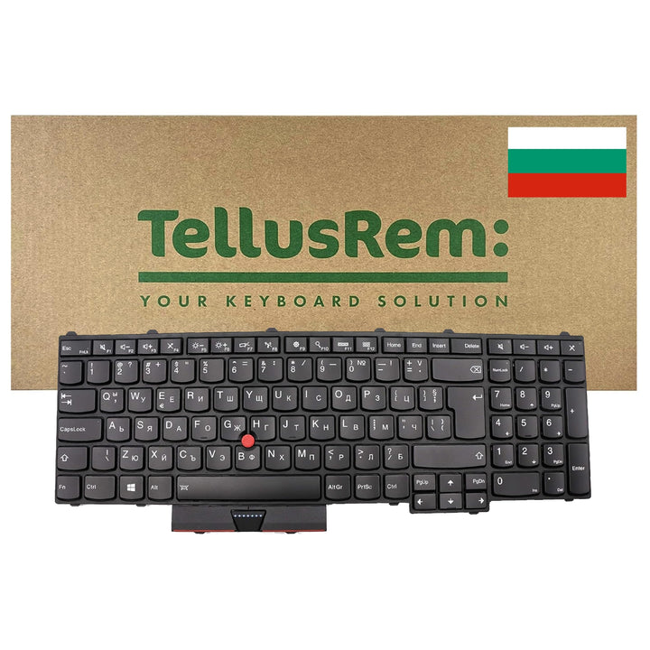 TellusRem ersatztastatur Bulgarisch Hintergrundbeleuchtung für Lenovo Thinkpad P50 P70 P51 P71 Backl