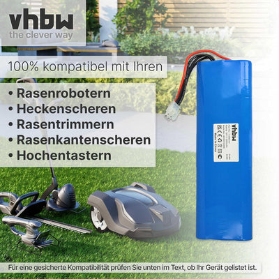 vhbw Akku kompatibel mit Husqvarna Automower 210C, 210AC, 220AC, 230ACX, 260ACX, G2 2004-2006, SH, S