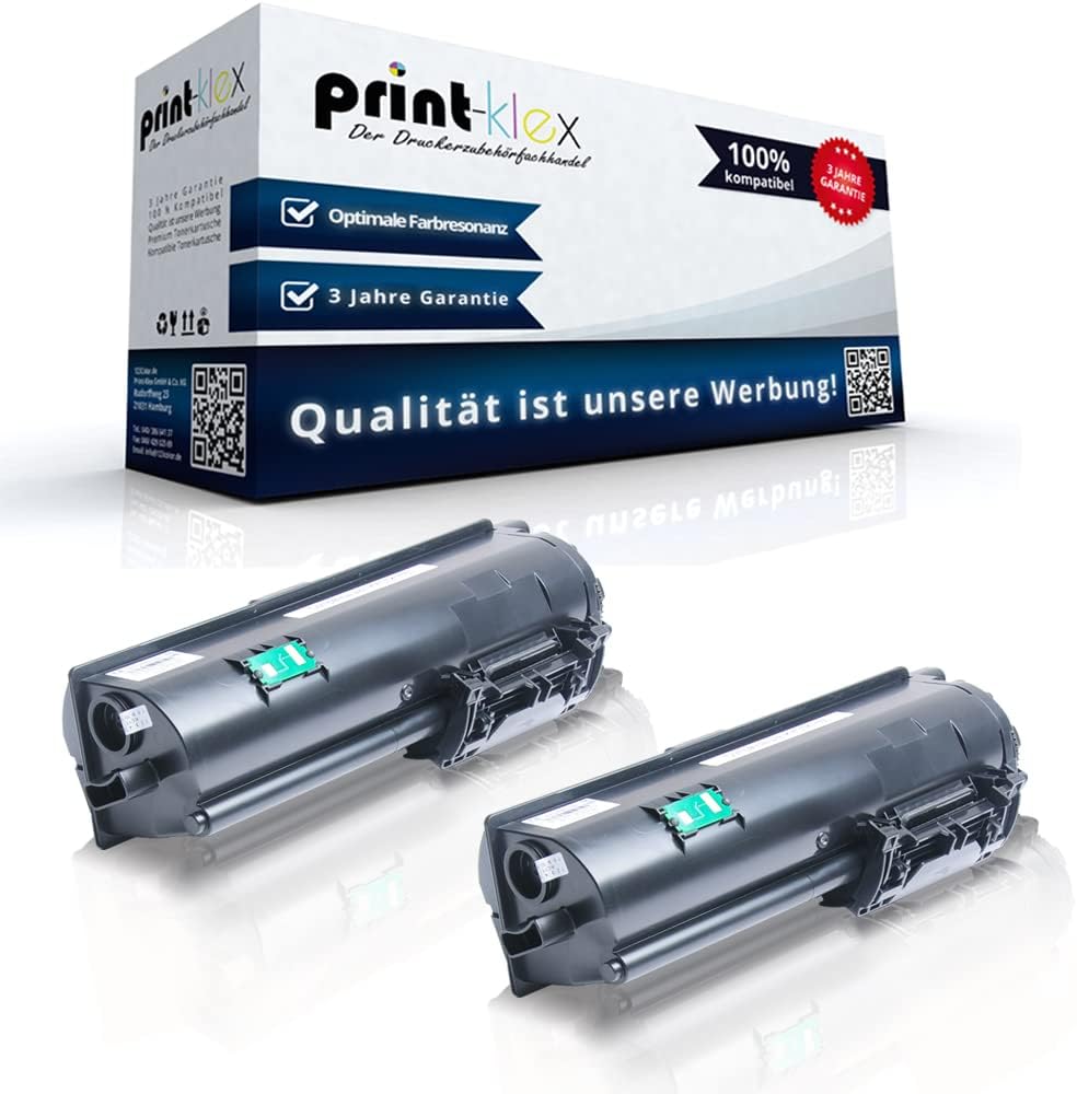 2X Print-Klex Tonerkartuschen kompatibel für Kyocera ECOSYS M2135dn M2635dn M2635dnw M2735dw P2200Se
