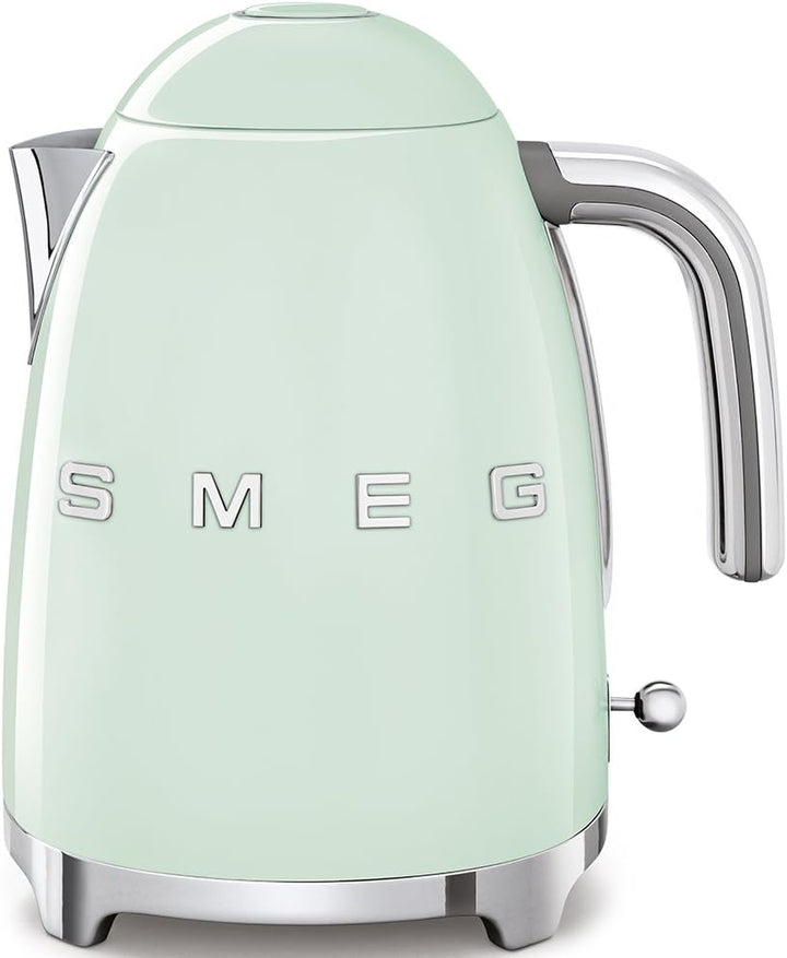 Smeg Elektrischer Wasserkocher KLF03PGEU, Chrom, Edelstahl, 1.7 liters, Pastellgrün 1.7 Liter Pastel