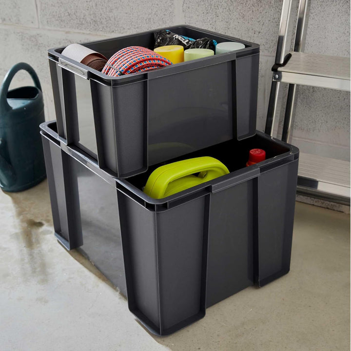 SUNDIS Master Box, 6er-set Aufbewahrungsboxen 2,5L, aus recyceltem Kunststoff, robust und verstärkt,