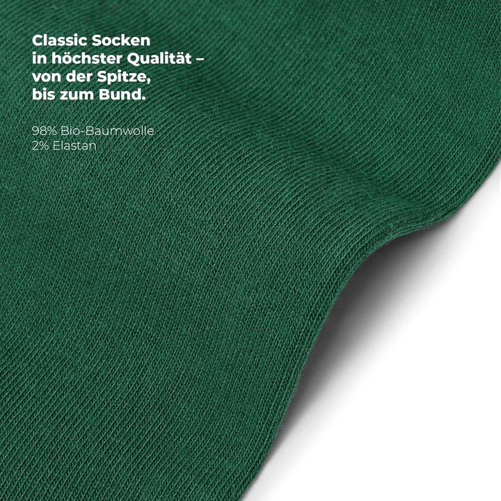 von Jungfeld - Herren Socken/Strumpf Herrensocken 3er-Pack einfarbig 43-46 Dunkelgrün, 43-46 Dunkelg