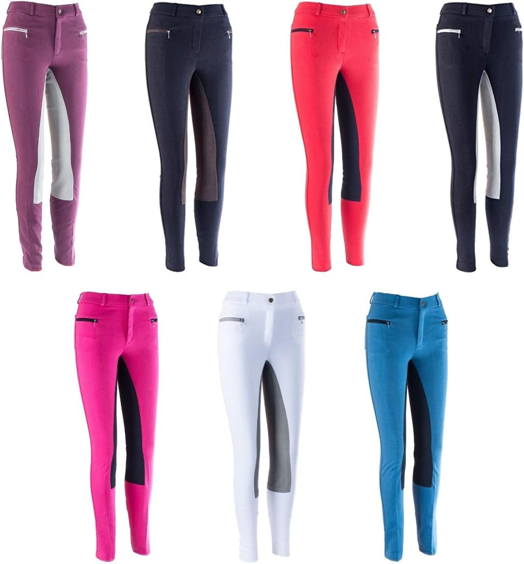 RL24 - Kinder Reithose Vollbesatz BASICLINE 110 Dunkelblau/Dunkelblau, 110 Dunkelblau/Dunkelblau