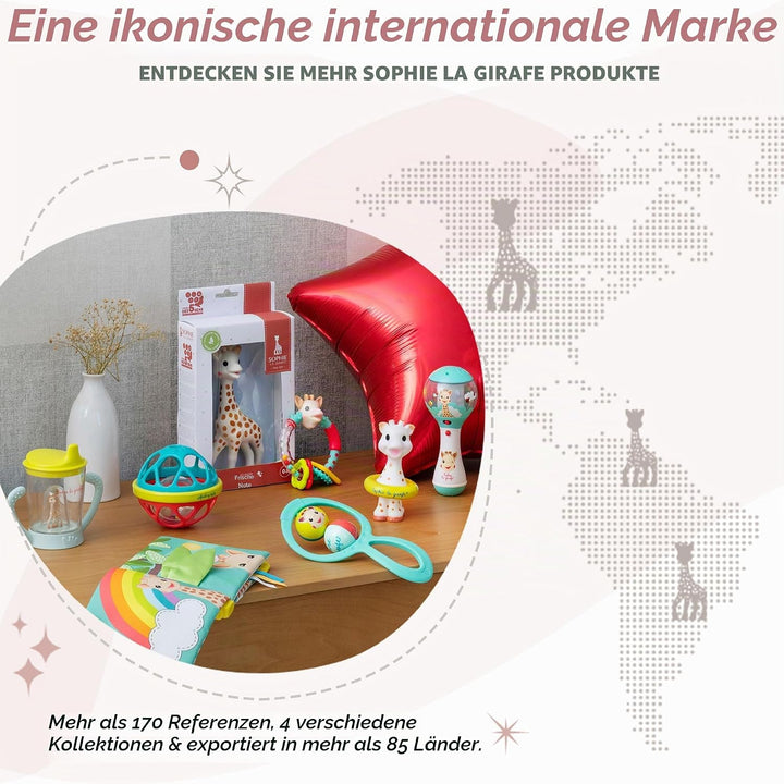 Sophie la Girafe VUI230853 Sinnesspielzeug, Black | Biobasierter Kunststoff | Badespiel Glöckchen un