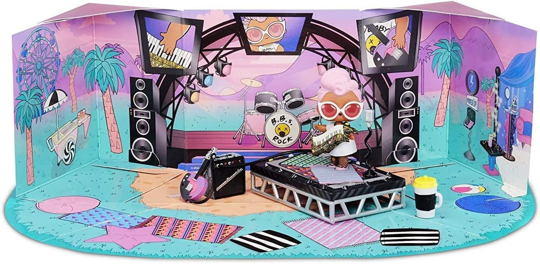 L.O.L. Surprise! 564935E7C Furniture - Puppenmöbel und Sammelfigur mit Zubehör Music Festival mit Gr