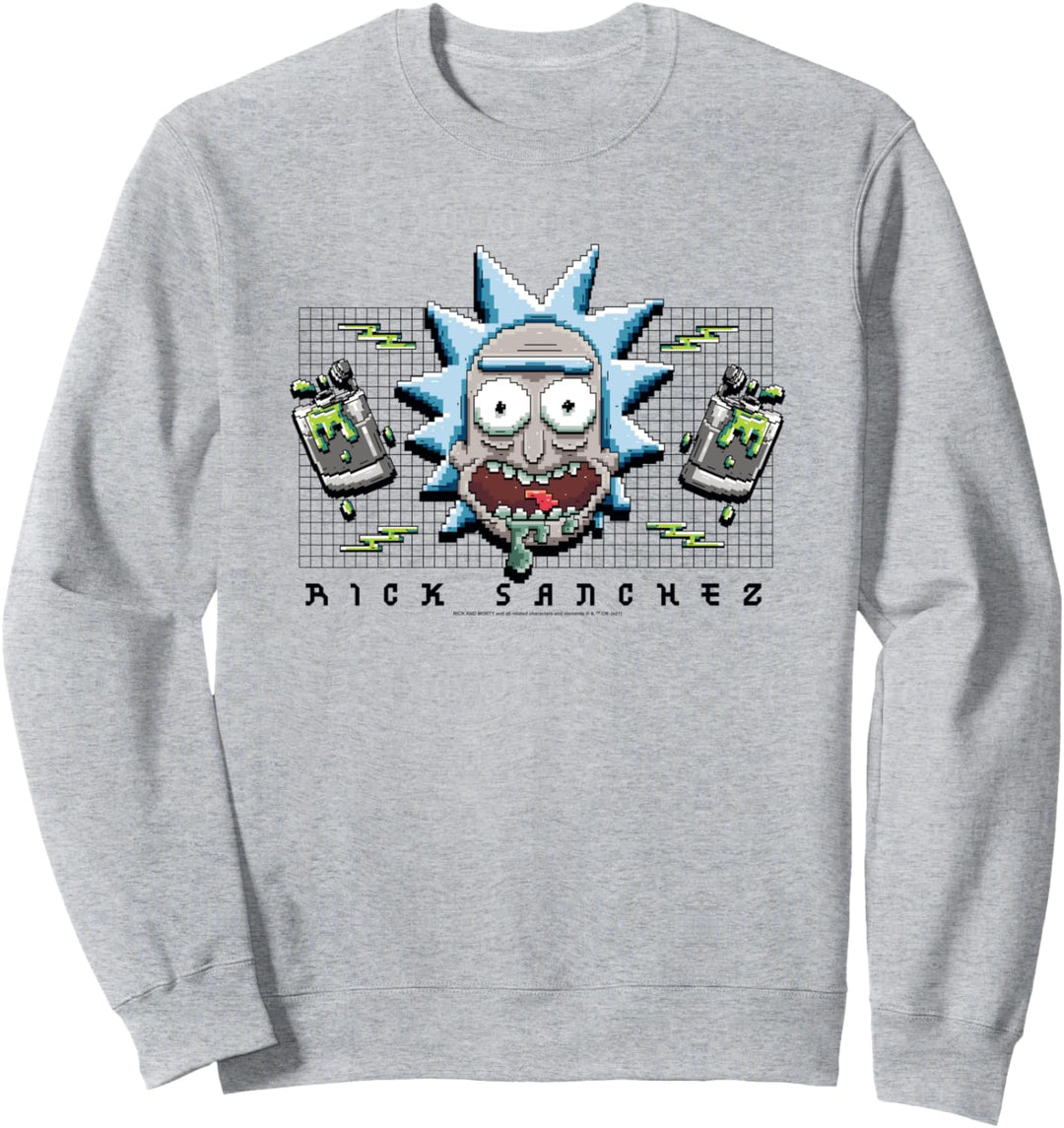 Rick and Morty Pixel Rick Sweatshirt