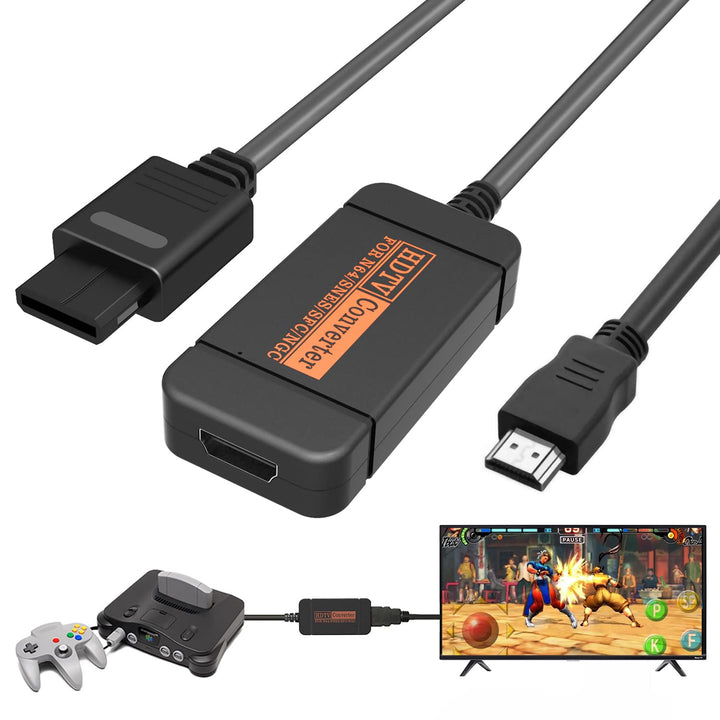 yoxxzus N64 HDMI Adapter, HDMI Konverter mit HDMI Kabel für N64/Gamecube/SNES
