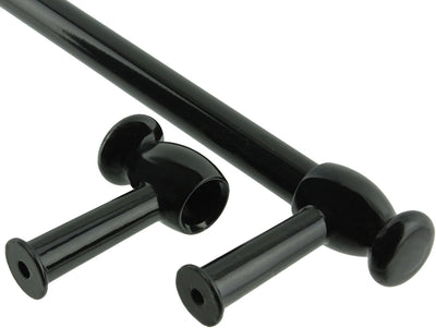 Spares2go 'Cut to size' Steel Towel Rail / Door Handle For New World Oven Cookers (Black) by Spares2